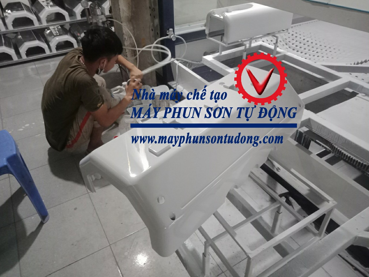 Công ty Hitaco Việt Nam, máy sơn vỏ điều hòa